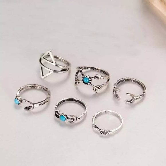 5 for $25 Set of 6 Midi Knuckle Rings - Picture 2 of 7